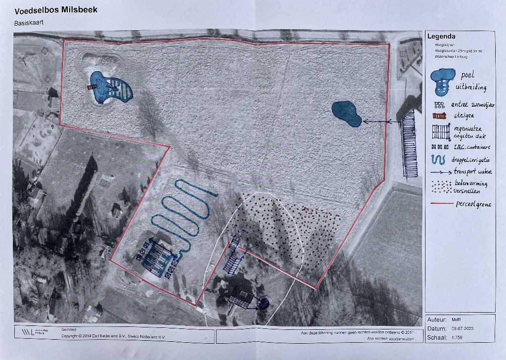 Water design for Voedselbos Verloren Land